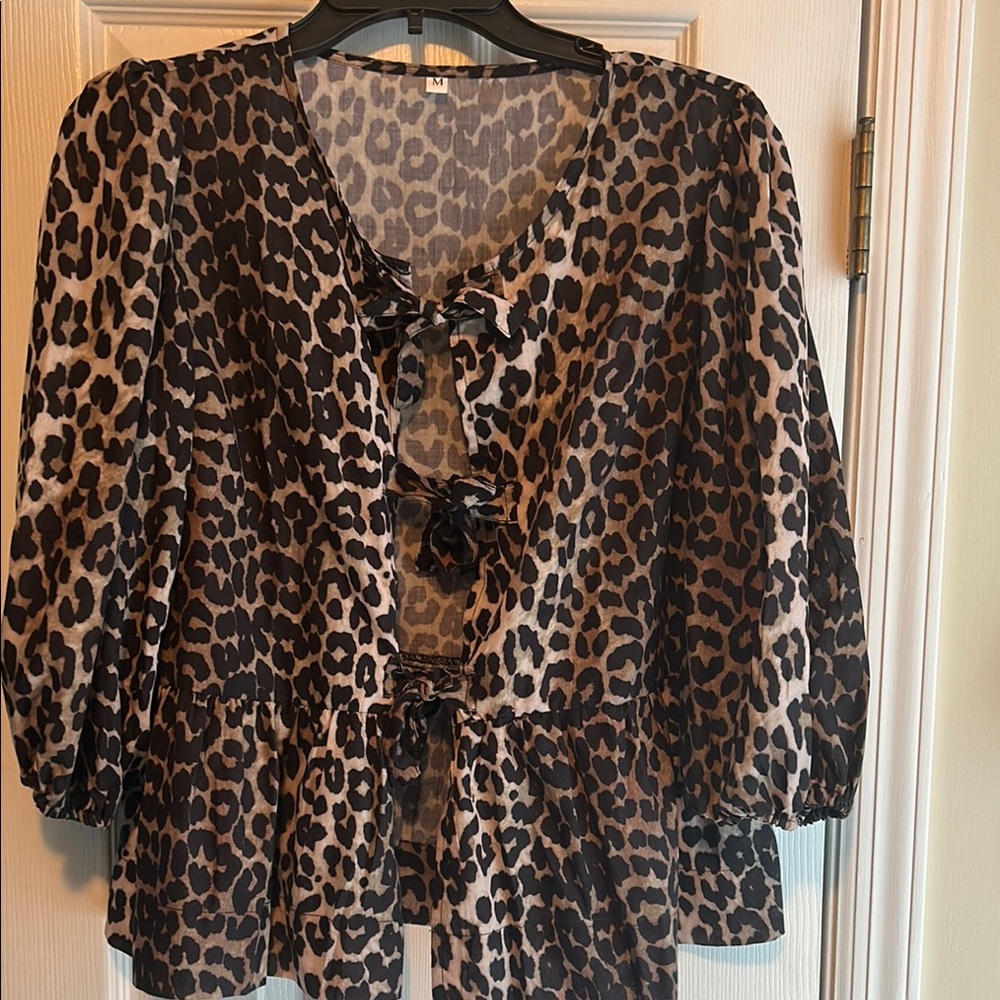 Leopard Print Women's Top